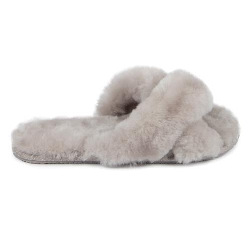 Ladies Daisy Sheepskin Slider Dove Extra Image 1